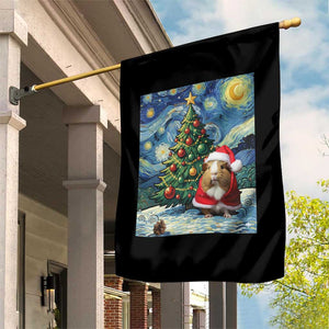 Santa Guinea Pig Starry Night Inspired Garden Flag Funny Christmas Gift TS12 Print Your Wear