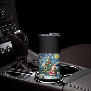 Santa Guinea Pig Starry Night Inspired Skinny Tumbler Funny Christmas Gift TS12 Print Your Wear