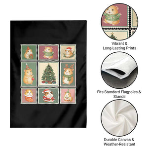 Tis The Season To Be Wheeky Garden Flag Christmas Guinea Pig Gift TS12 Print Your Wear
