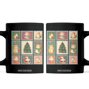 Tis The Season To Be Wheeky Coffee Mug Christmas Guinea Pig Gift TS12 Black Print Your Wear