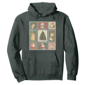Tis The Season To Be Wheeky Hoodie Christmas Guinea Pig Gift TS12 Dark Forest Green Print Your Wear