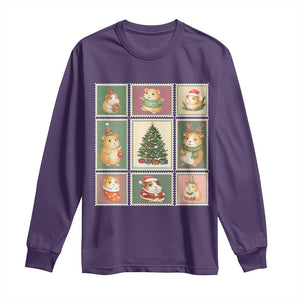 Tis The Season To Be Wheeky Long Sleeve Shirt Christmas Guinea Pig Gift TS12 Purple Print Your Wear