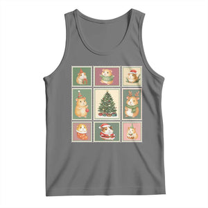 Tis The Season To Be Wheeky Tank Top Christmas Guinea Pig Gift TS12 Black Heather Print Your Wear
