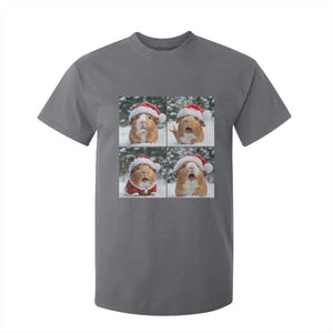 Funny Guinea Pig With Santa Hat Photobooth T Shirt For Kid Christmas Gift TS12 Charcoal Print Your Wear