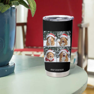 Funny Guinea Pig With Santa Hat Photobooth Tumbler Cup Christmas Gift TS12 Print Your Wear