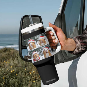 Funny Guinea Pig With Santa Hat Photobooth Tumbler With Handle Christmas Gift TS12 Print Your Wear