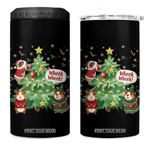 Wheek Wheek Guinea Pig Christmas Outfit 4 in 1 Can Cooler Tumbler Cavy Lover Gift TS12 One Size: 16 oz Black Print Your Wear