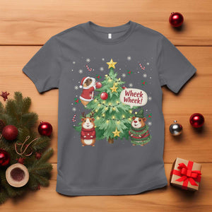 Wheek Wheek Guinea Pig Christmas Outfit T Shirt Cavy Lover Gift TS12 Charcoal Print Your Wear