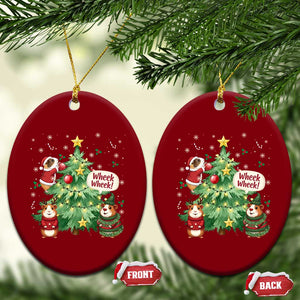 Wheek Wheek Guinea Pig Christmas Outfit Ceramic Ornament Cavy Lover Gift TS12 Print Your Wear