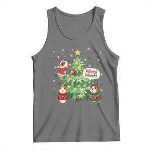Wheek Wheek Guinea Pig Christmas Outfit Tank Top Cavy Lover Gift TS12 Black Heather Print Your Wear