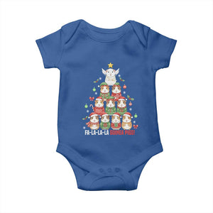 Fa La La La Guinea Pigs Baby Onesie Funny Christmas Cavy Lover Gift TS12 Royal Blue Print Your Wear