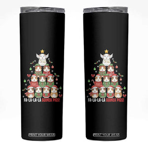 Fa La La La Guinea Pigs Skinny Tumbler Funny Christmas Cavy Lover Gift TS12 Black Print Your Wear