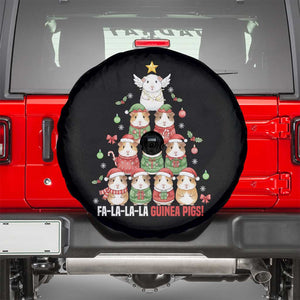 Fa La La La Guinea Pigs Spare Tire Cover Funny Christmas Cavy Lover Gift TS12 Black Print Your Wear