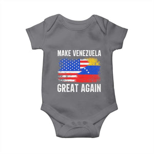 Make Venezuela Great Again Baby Onesie Political Gift TS12 Charcoal Print Your Wear