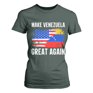 Make Venezuela Great Again T Shirt For Women Political Gift TS12 Dark Forest Green Print Your Wear