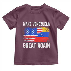 Make Venezuela Great Again Toddler T Shirt Political Gift TS12 Maroon Print Your Wear
