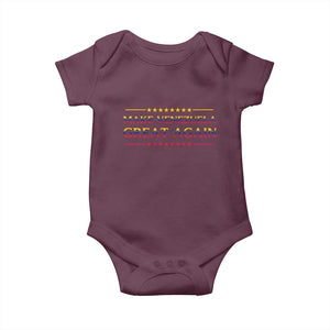 International Venezuela Gifts Baby Onesie Make Venezuela Great Again TS12 Maroon Print Your Wear