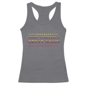 International Venezuela Gifts Racerback Tank Top Make Venezuela Great Again TS12 Charcoal Print Your Wear