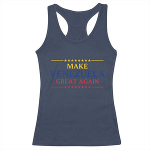 Venezuela Libre Racerback Tank Top Make Venezuela Great Again TS12 Navy Print Your Wear