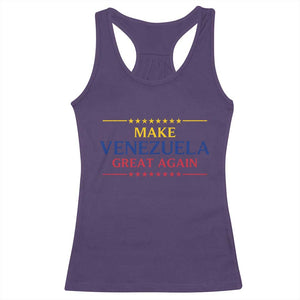 Venezuela Libre Racerback Tank Top Make Venezuela Great Again TS12 Purple Print Your Wear