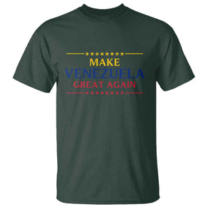 Venezuela Libre T Shirt Make Venezuela Great Again TS12 Dark Forest Green Print Your Wear