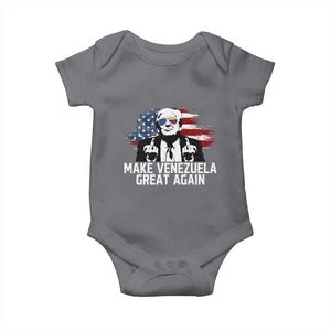 MVGA Make Venezuela Great Again Baby Onesie Funny Political Gift TS12 Charcoal Print Your Wear