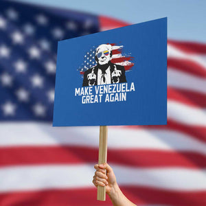 MVGA Make Venezuela Great Again Protest Sign Funny Political Gift TS12 Horizontal 18" × 24" Blue Print Your Wear