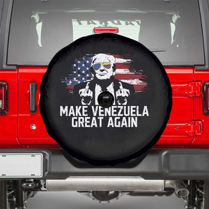 MVGA Make Venezuela Great Again Spare Tire Cover Funny Political Gift TS12 Black Print Your Wear