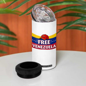 Free Venezuela Flag Patriotic 4 in 1 Can Cooler Tumbler Venezuela Pride TS12 Print Your Wear