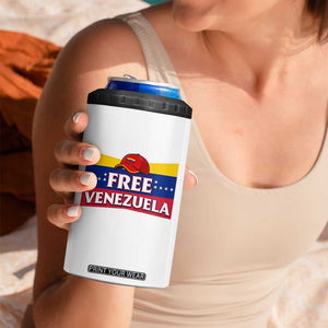 Free Venezuela Flag Patriotic 4 in 1 Can Cooler Tumbler Venezuela Pride TS12 Print Your Wear