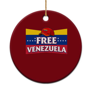 Free Venezuela Flag Patriotic Ceramic Ornament Venezuela Pride TS12 1pc Red Print Your Wear