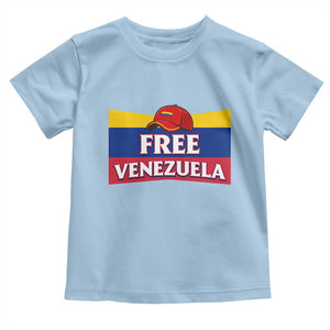 Free Venezuela Flag Patriotic Toddler T Shirt Venezuela Pride TS12 Light Blue Print Your Wear