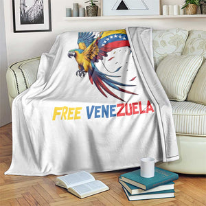 American Venezuela Support Freedom Throw Blanket Venezuelan Free TS12 Print Your Wear