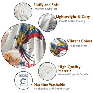 American Venezuela Support Freedom Throw Blanket Venezuelan Free TS12 Print Your Wear