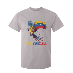 American Venezuela Support Freedom T Shirt For Kid Venezuelan Free TS12 Ice Gray Print Your Wear