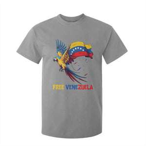 American Venezuela Support Freedom T Shirt For Kid Venezuelan Free TS12 Sport Gray Print Your Wear