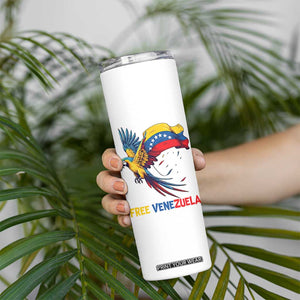 American Venezuela Support Freedom Skinny Tumbler Venezuelan Free TS12 Print Your Wear