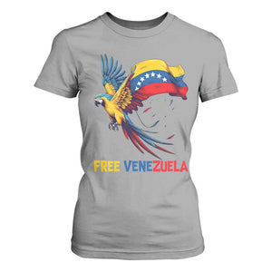 American Venezuela Support Freedom T Shirt For Women Venezuelan Free TS12 Sport Gray Print Your Wear