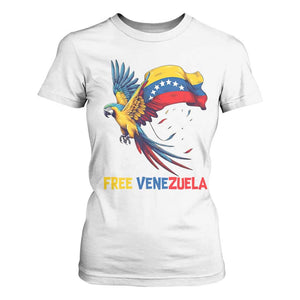 American Venezuela Support Freedom T Shirt For Women Venezuelan Free TS12 White Print Your Wear