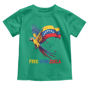 American Venezuela Support Freedom Toddler T Shirt Venezuelan Free TS12 Irish Green Print Your Wear