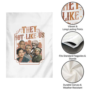 They Not Like Us Garden Flag African American History Leaders TS12 Print Your Wear