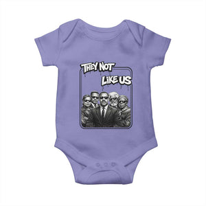 Vintage African American Heroes Baby Onesie They Not Like Us TS12 Violet Print Your Wear
