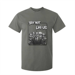 Vintage African American Heroes T Shirt For Kid They Not Like Us TS12 Military Green Print Your Wear