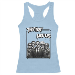 Vintage African American Heroes Racerback Tank Top They Not Like Us TS12 Light Blue Print Your Wear