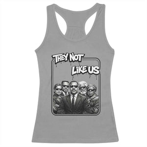 Vintage African American Heroes Racerback Tank Top They Not Like Us TS12 Sport Gray Print Your Wear