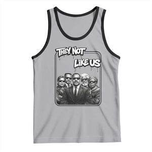 Vintage African American Heroes Tank Top They Not Like Us TS12 Athletic Heather Black Print Your Wear