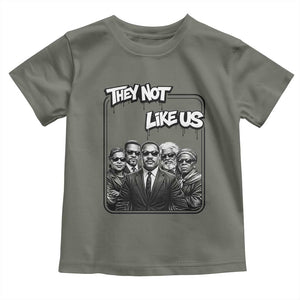 Vintage African American Heroes Toddler T Shirt They Not Like Us TS12 Military Green Print Your Wear