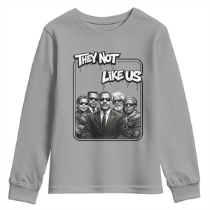 Vintage African American Heroes Youth Sweatshirt They Not Like Us TS12 Sport Gray Print Your Wear
