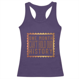 One Month Cannot Hold Our History Racerback Tank Top African American Gift TS12 Purple Print Your Wear