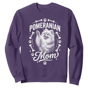 Vintage Pom Dog Mom Sweatshirt Pomeranian Lover Gift TS12 Purple Print Your Wear